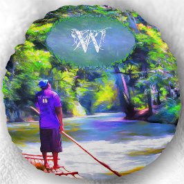 Cojín Redondo Río jamaiquino Riad J001