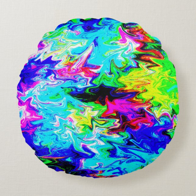 Cojín Redondo Río loco......... (Anverso)