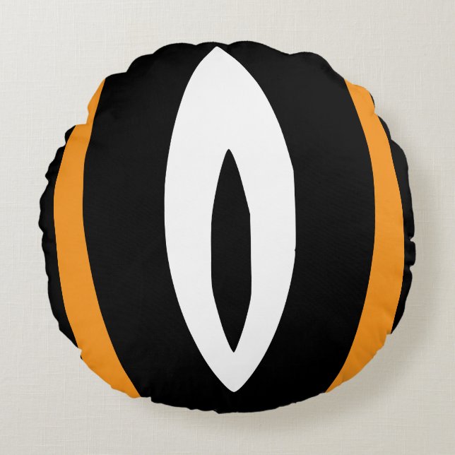 Cojín Redondo Ritmo natural Minimalista (Anverso)