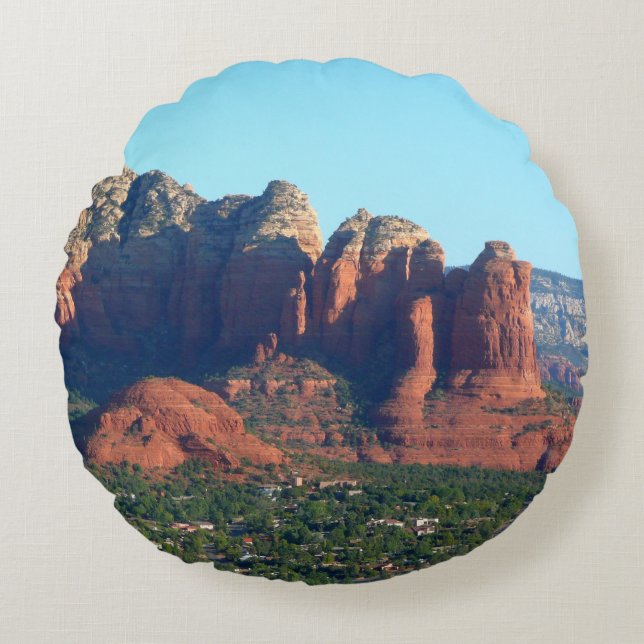 Cojín Redondo Roca Coffee Pot I en Sedona Arizona (Anverso)