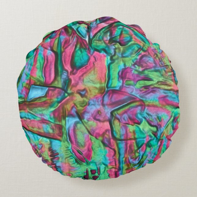 Cojín Redondo Rocky o rumoreado con tonos suavemente sedosos (Reverso)