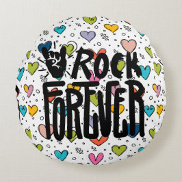 Cojín Redondo rodar para siempre