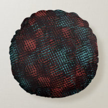 Rojo oscuro, azul, arañazos cruzados, cuadrado o c