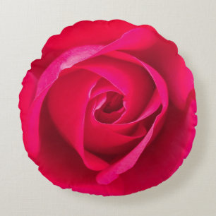 Cojín Redondo Rojo Romántico Rosa Rosada v2