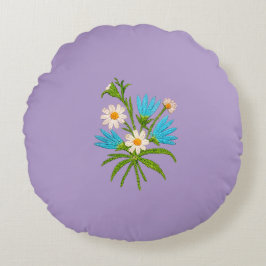 Cojín Redondo Romantic Floral – Botanical Fantasy Minimalist