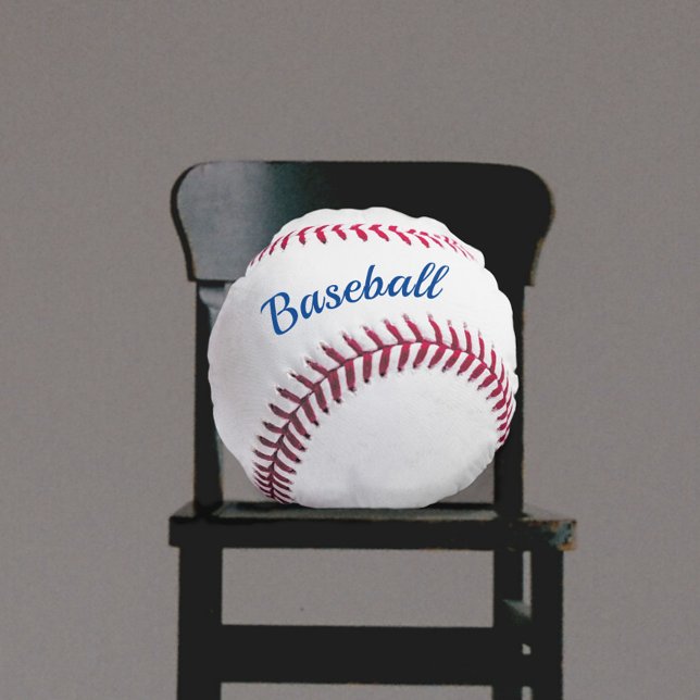 Cojín Redondo Ronda de Personalizable de Béisbol (Subido por el creador)