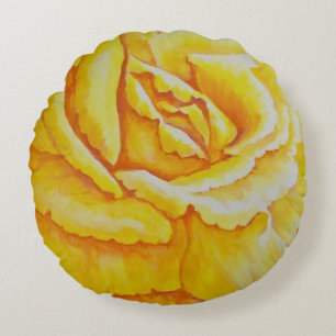 Cojín Redondo Rosa amarillo