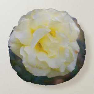 Cojín Redondo Rosa amarillo pálido