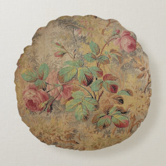 Cojín Redondo Rosa antiguo Floral