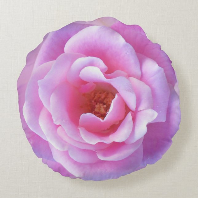 Cojín Redondo Rosa bonito (Reverso)