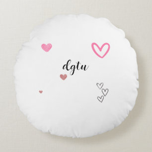 Cojín Redondo rosa confort cortar kawai