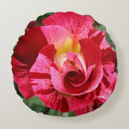 Cojín Redondo Rosa roja y rosa