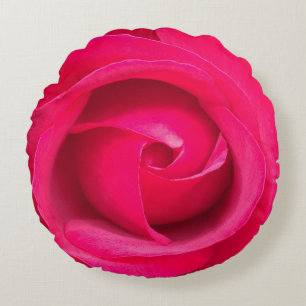 Cojín Redondo Rosa Rosa Roja Romántica