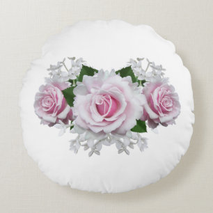 Cojín Redondo Rosa Rosa Rosa Bouquet