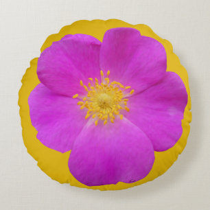 Cojín Redondo Rosa salvaje 2