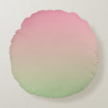Cojín Redondo Rosa Y Verde<br><div class="desc">Cojín decorativo Rodeado De Color Rosa Y Verde</div>
