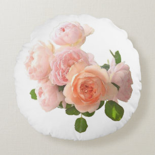 Cojín Redondo Rosas elegantes diseñan plantillas modernas de mod