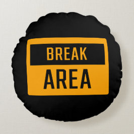 Cojín Redondo Rótulo de área de interrupción