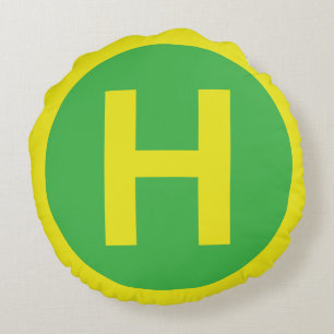 Cojín Redondo Rótulo Helipad