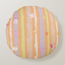Cojín Redondo Round Pillow – Baby Joy & Creatures Pastel Animal