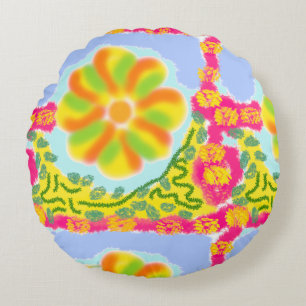 Cojín Redondo Round Pillow Cheery Festial Festival Beach House