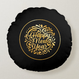 Cojín Redondo Round Pillow- Happy New Year 2026