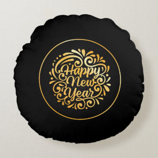 Cojín Redondo Round Pillow- Happy New Year 2026