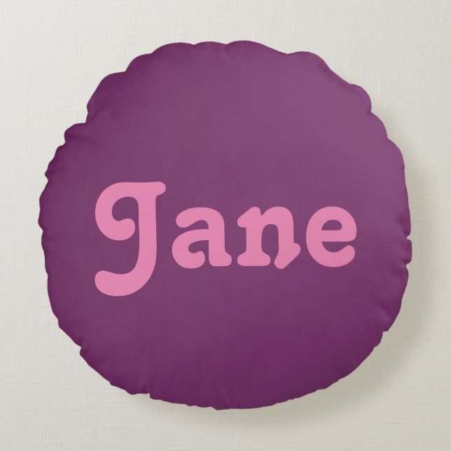 Cojín Redondo Round Pillow Jane (Anverso)