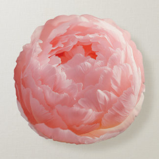 Cojín Redondo Round Pillow – Pink Flower Bloom | Custom Home Dec