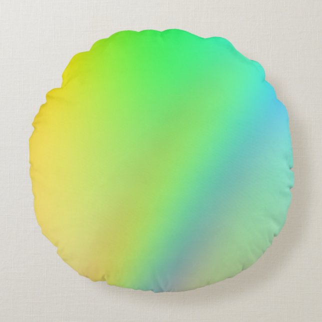 Cojín Redondo Round Pillow - Rainbow design (Anverso)