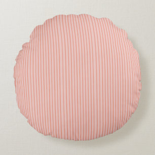 Cojín Redondo Round Pillow Stripes Modern Coral Peach Minimalist