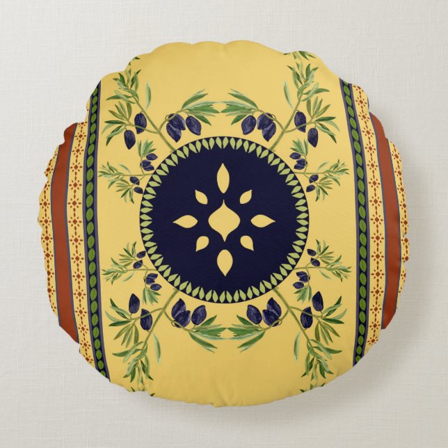 Cojín Redondo Round Pillow - Tuscany (Anverso)