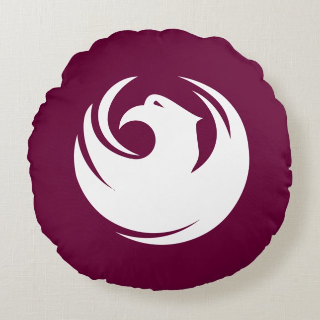 Cojín Redondo Round Throw Pillow with flag of Phoenix City (Anverso)