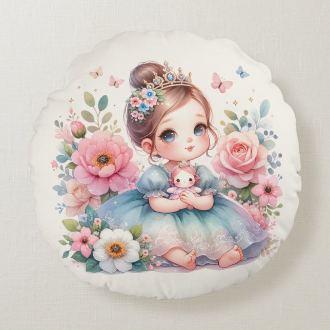 Cojín Redondo Royal Garden Princess (Anverso)