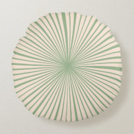 Cojín Redondo Rubor Pink Sage Green Wheel Fashiable