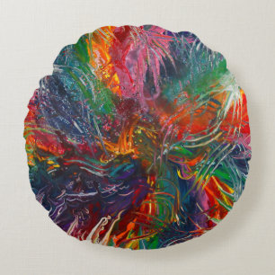 Cojín Redondo Rueda del espectro de colores