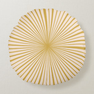 Cojín Redondo Rueda mostaza rosa Rubor