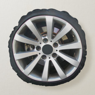 Cojín Redondo Rueda y neumático de coche