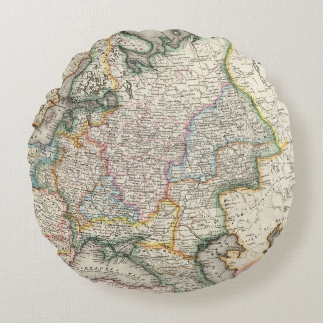 Cojín Redondo Rusia, Ucrania (Anverso)