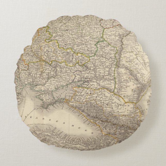 Cojín Redondo Rusia y Europa 3 (Anverso)