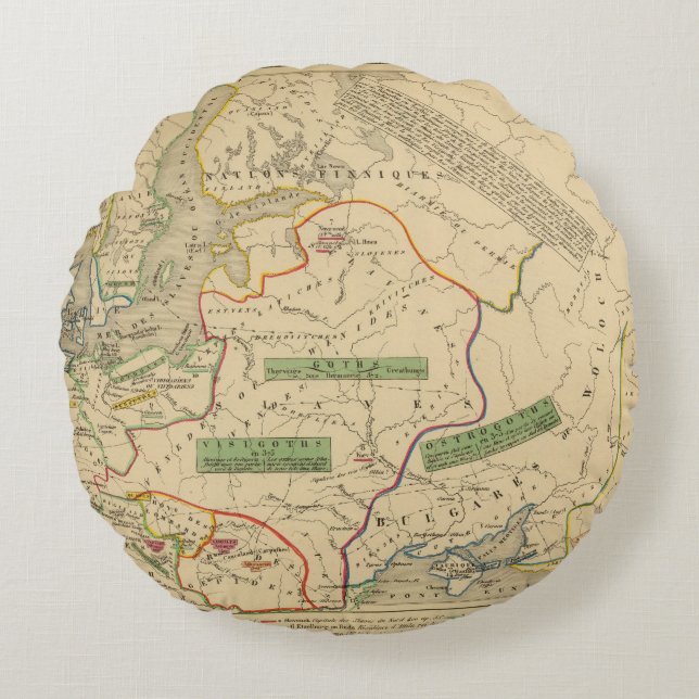 Cojín Redondo Russie, ante, Norwege (Anverso)
