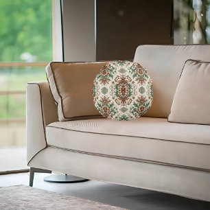 Cojín Redondo Rústico claro