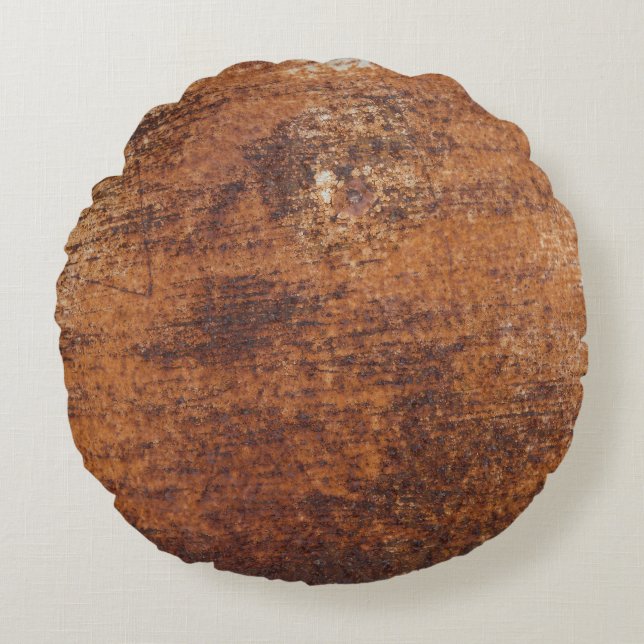 Cojín Redondo Rusty Textured Surface (Anverso)