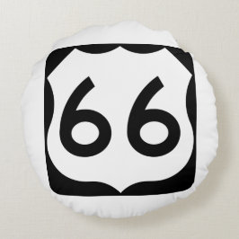 Cojín Redondo Ruta 66