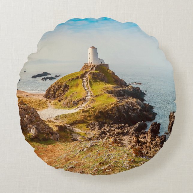 Cojín Redondo Ruta Al Faro (Anverso)