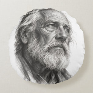 Cojín Redondo Sabiduría Curtida