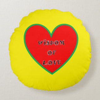 Cojín Redondo SABIDURÍA DE LOVE Pillow