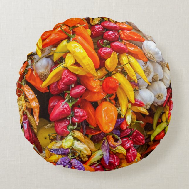 Cojín Redondo Sabores mediterráneos (Anverso)