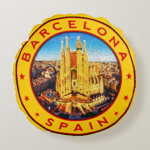 Cojín Redondo Sagrada Familia Barcelona