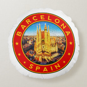 Cojín Redondo Sagrada Familia Barcelona